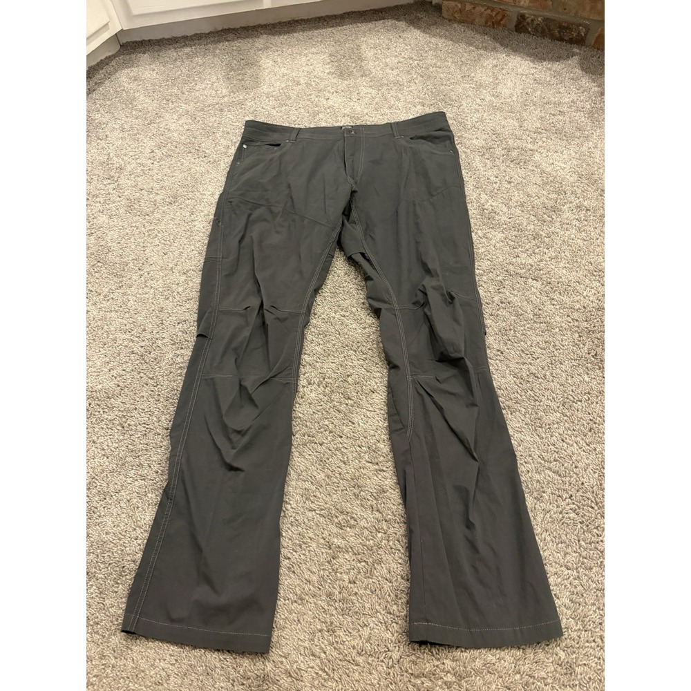 Kuhl Pants Mens Size 38x34 Gray Gorpcore Hiking Stretch Pockets Cotton Nylon